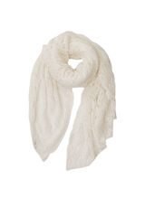 Elegant cashmere lace scarf showcasing sophisticated transparency and luxurious softness.