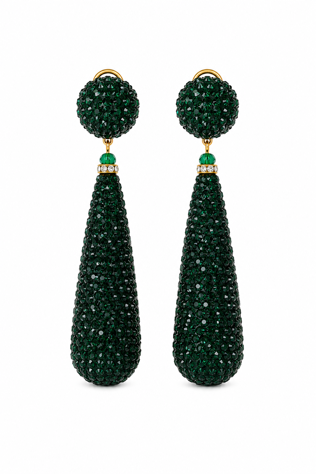 ORECCHINI GOCCIA SWAROVSKI VERDI