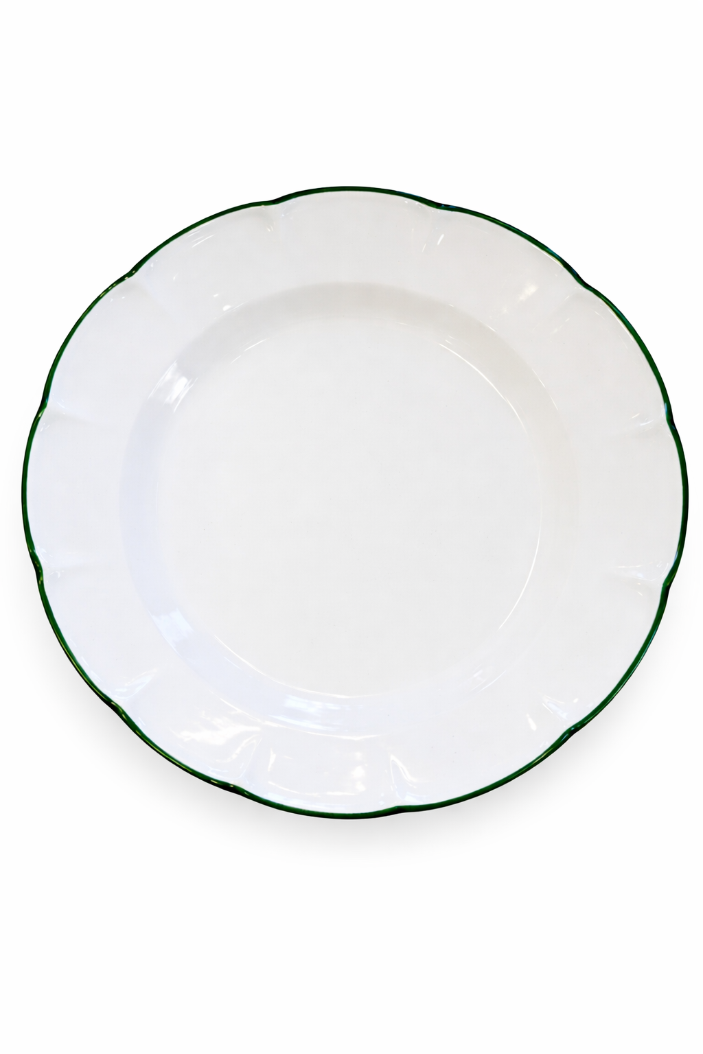 PIATTO FONDO BORDO VERDE