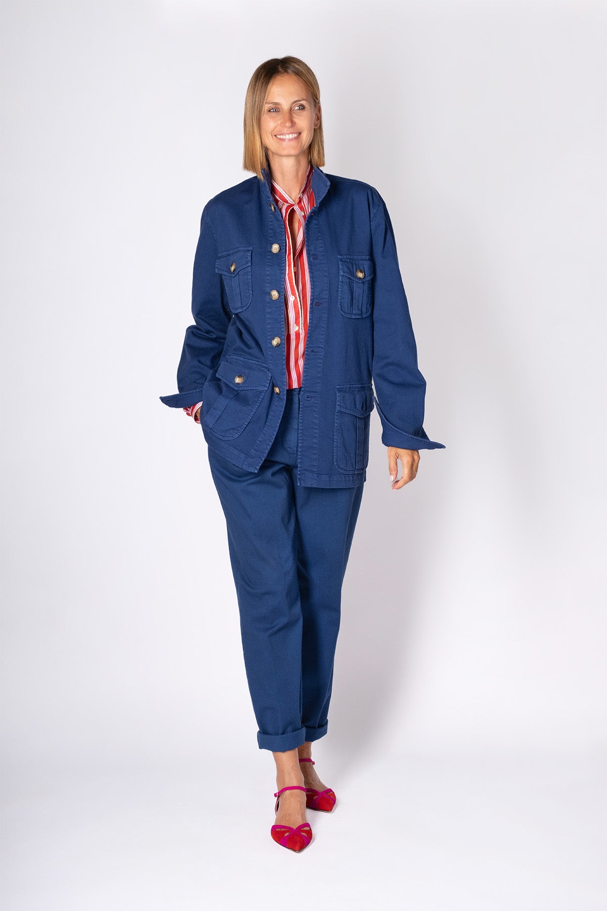 PANTALONE BOY BLU CINA