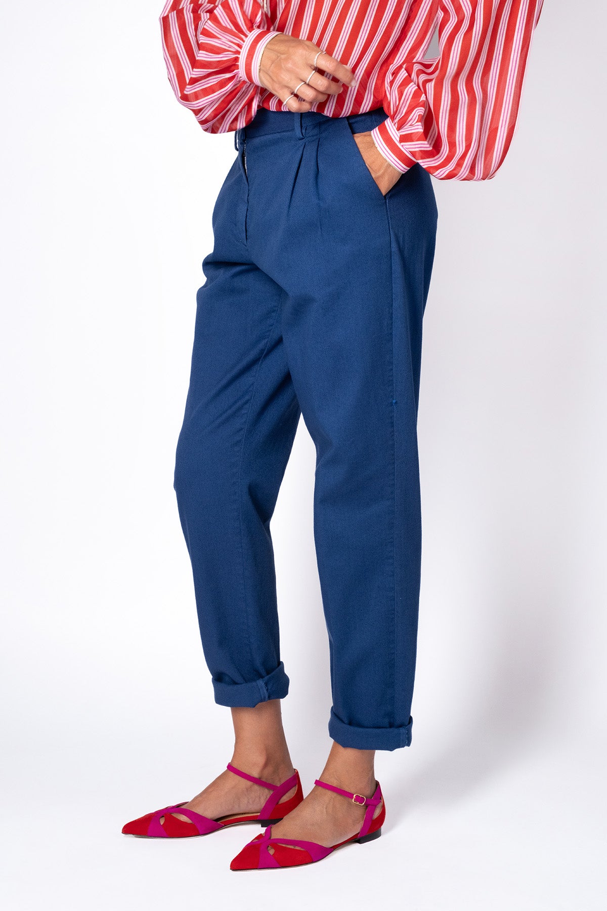 PANTALONE BOY BLU CINA