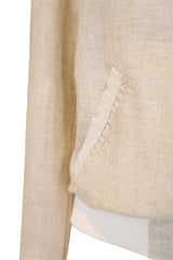 LUREX LINEN BOMBER JACKET