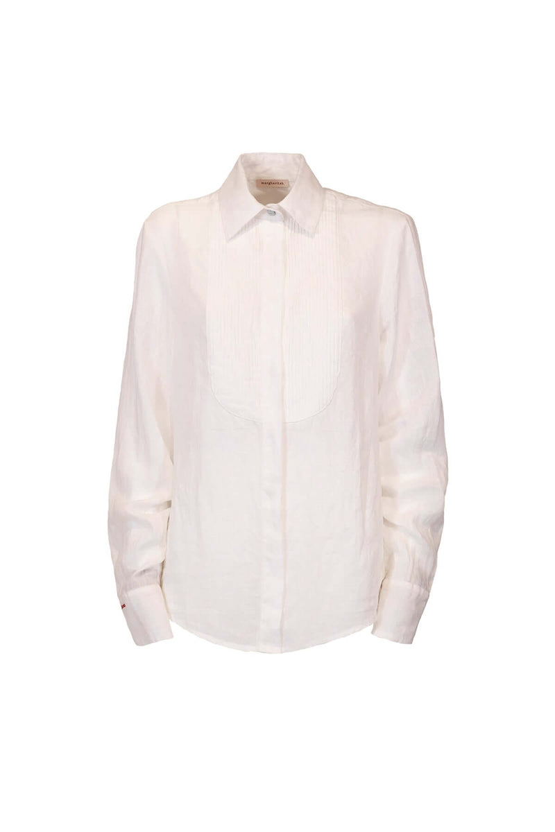 LINEN BIB SHIRT