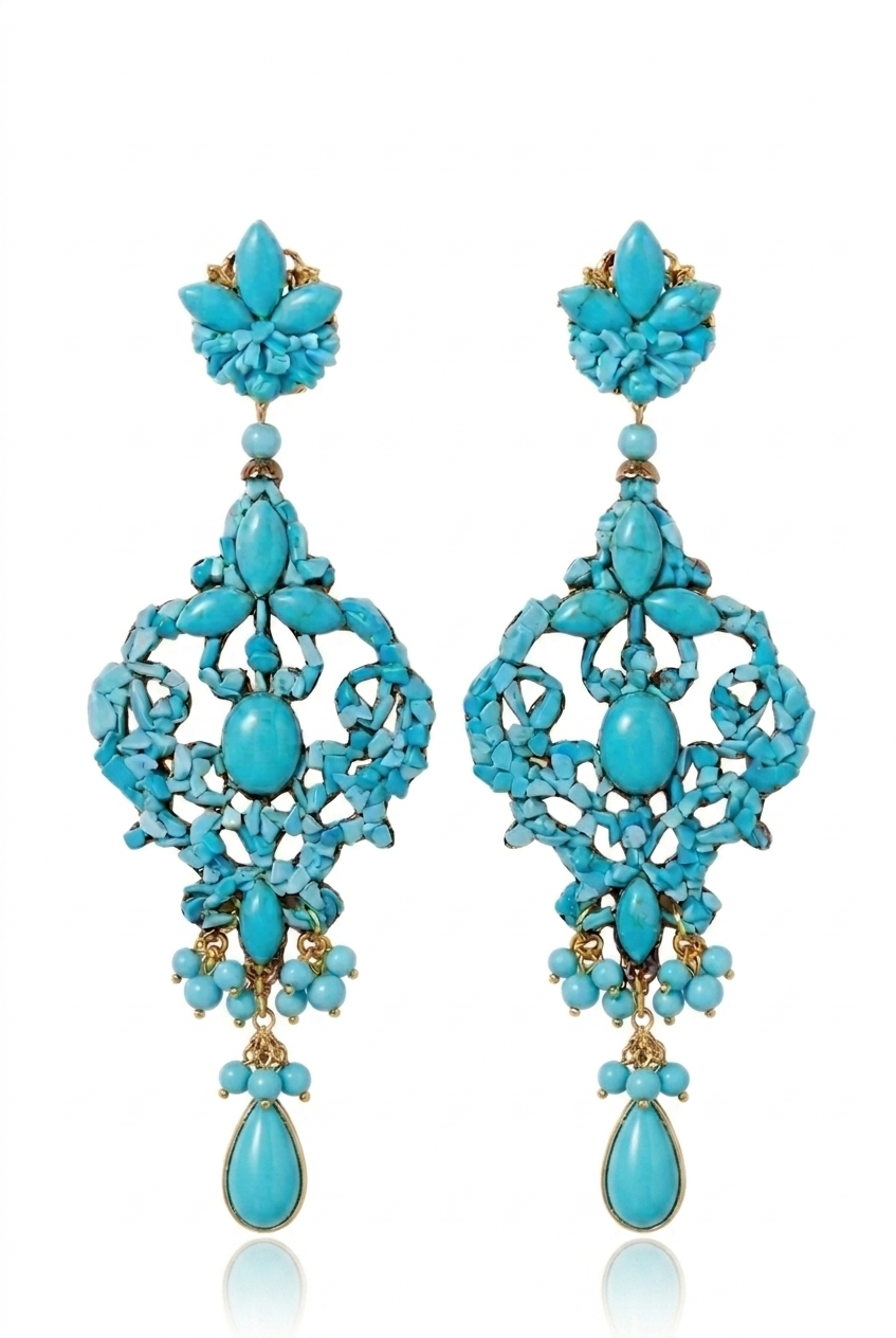 ORECCHINI ARABESQUE TURCHESI