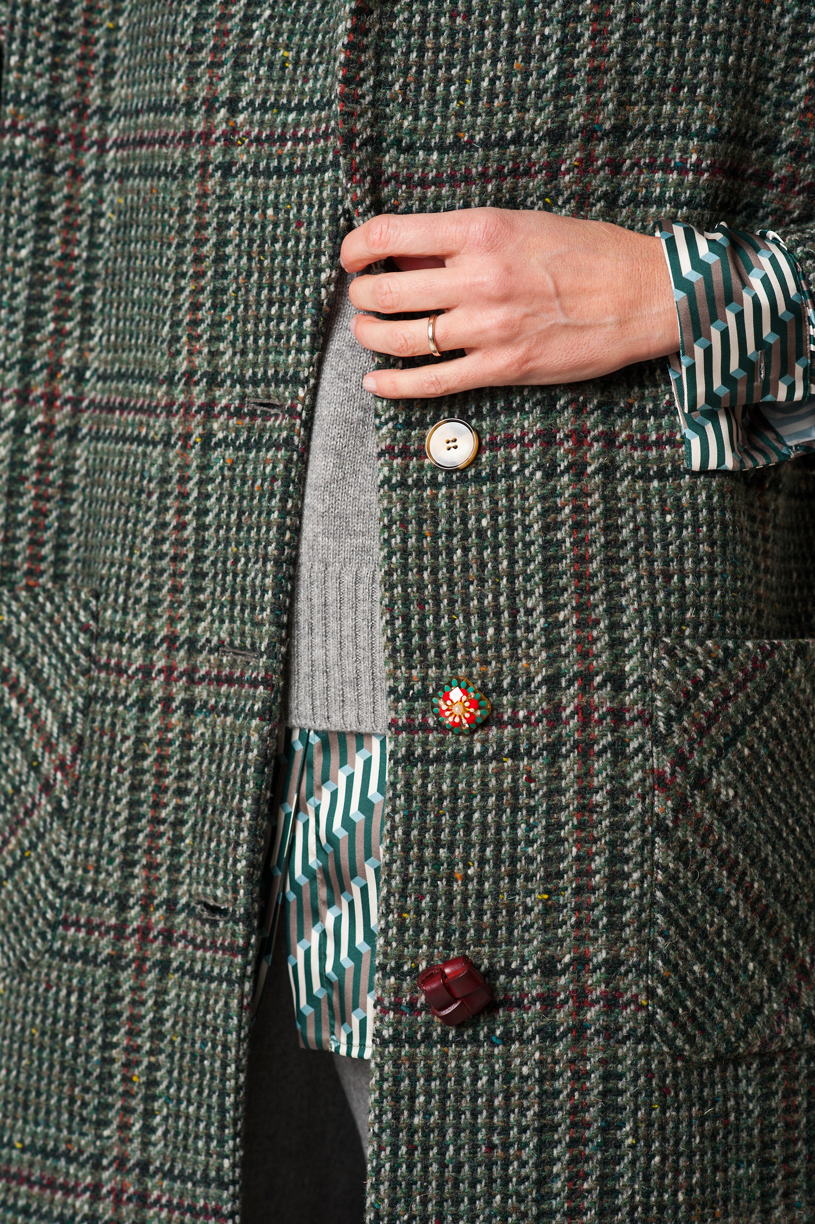 CAPPOTTO LUNGO CHECK