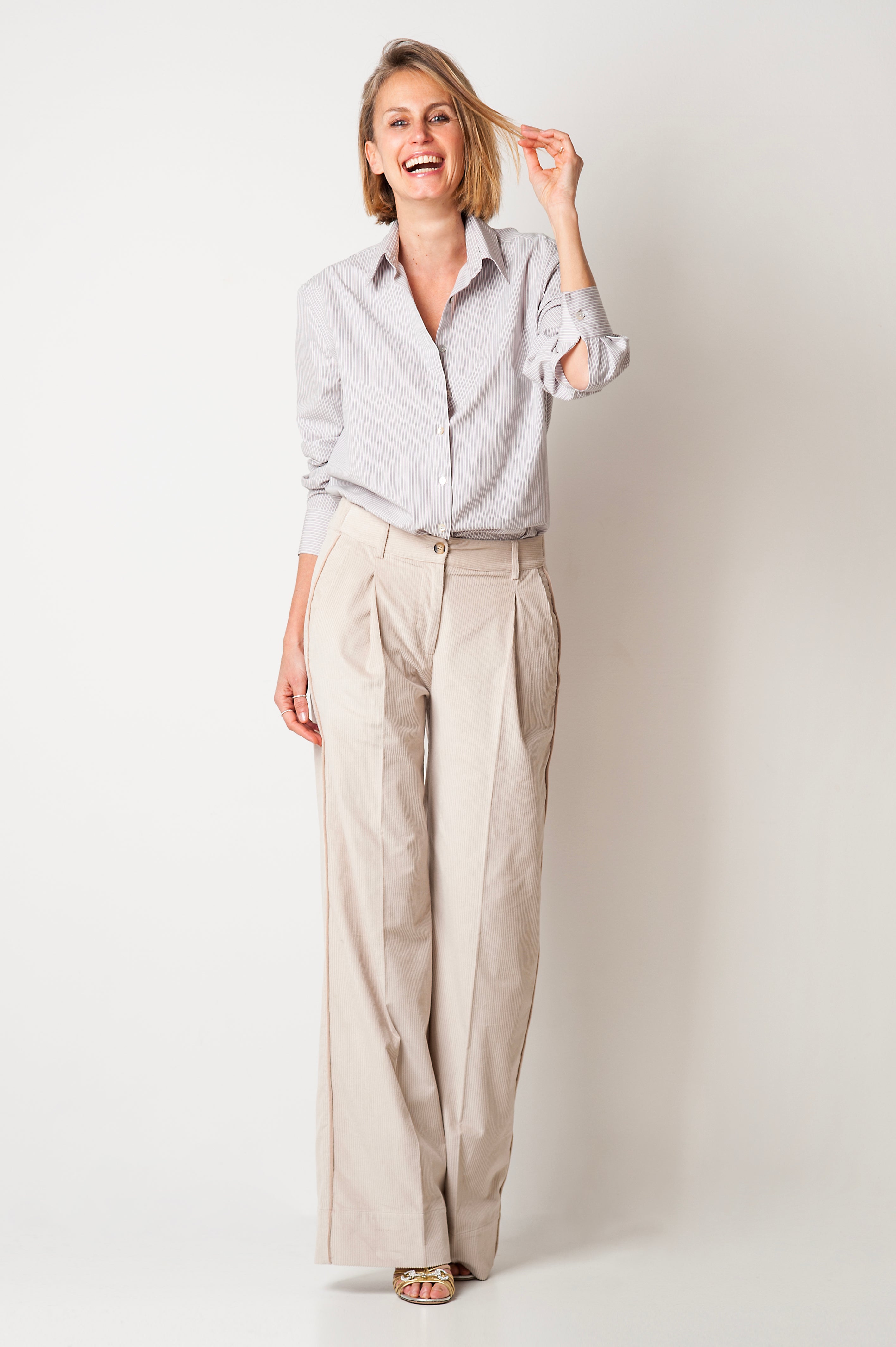CAMICIA OVER RIGATA PARADISE