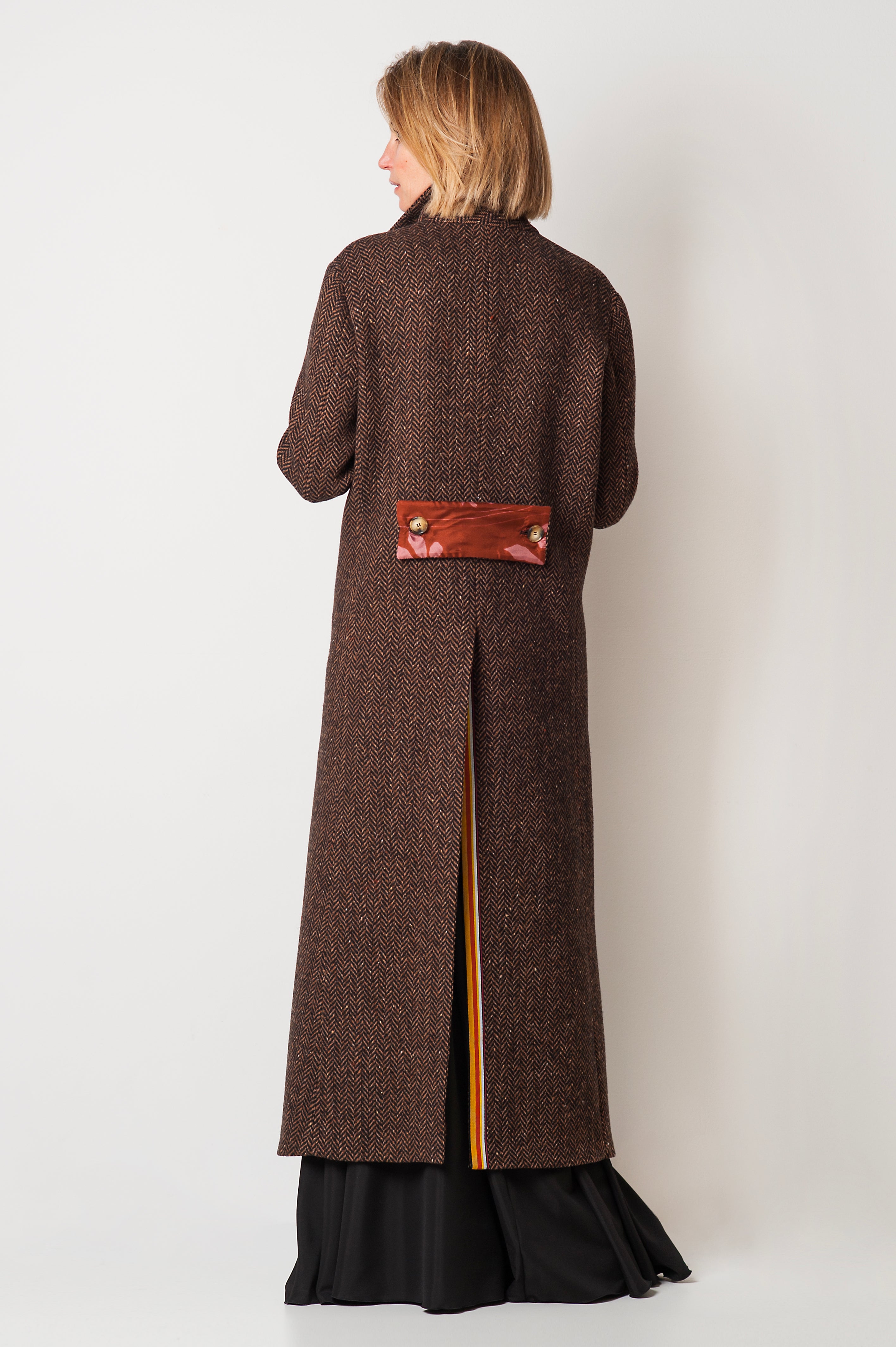 CAPPOTTO LUNGO CHEVRON