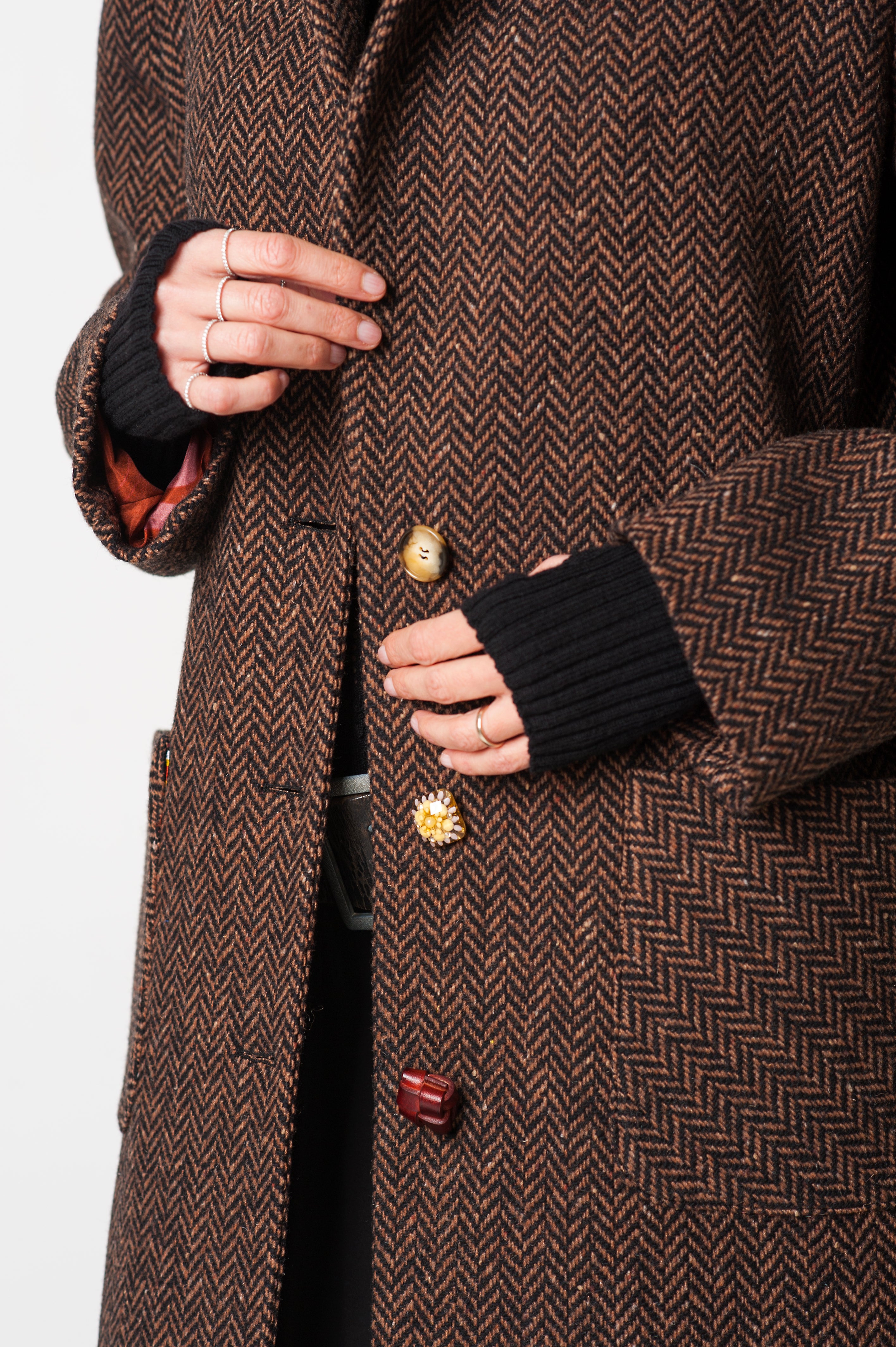 CAPPOTTO LUNGO CHEVRON