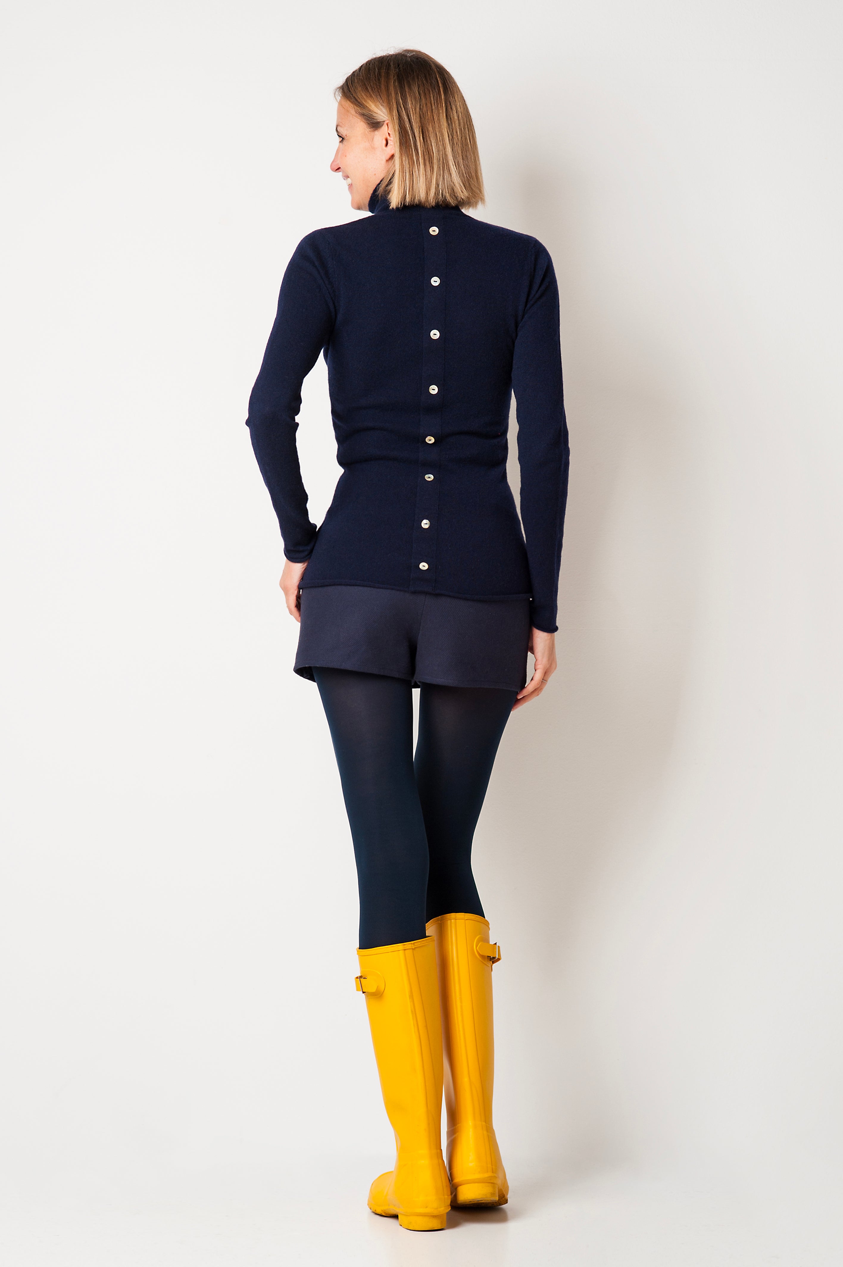 MAGLIA DOLCEVITA BOTTONI CASHMERE