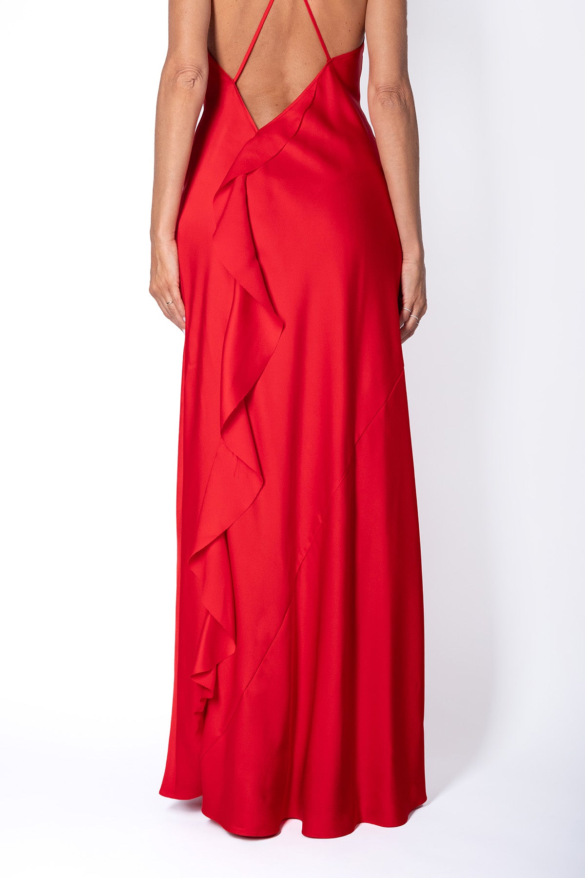 ABITO SOTTOVESTE JABOT ROSSO