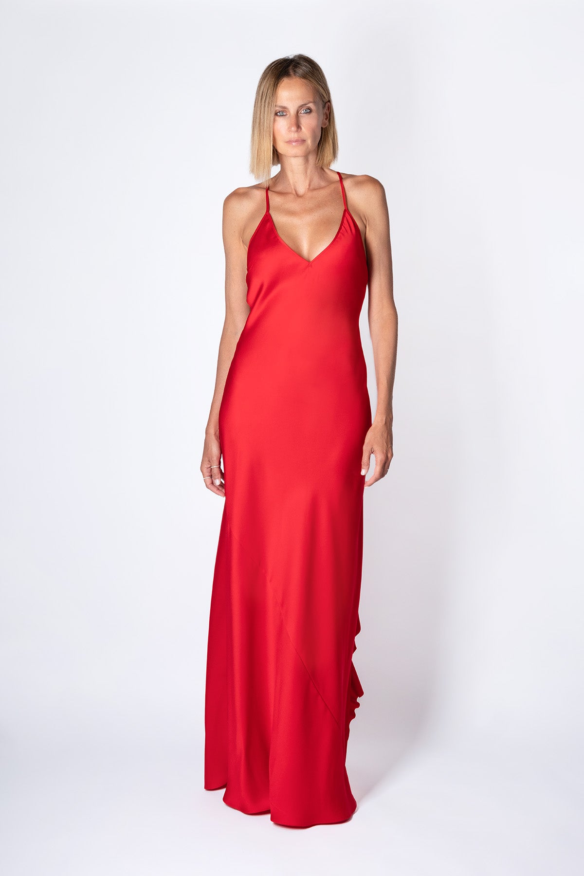 ABITO SOTTOVESTE JABOT ROSSO