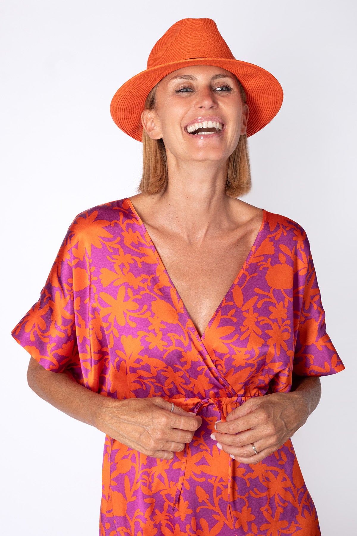 KIMONO FUCSIA-ARANCIONE