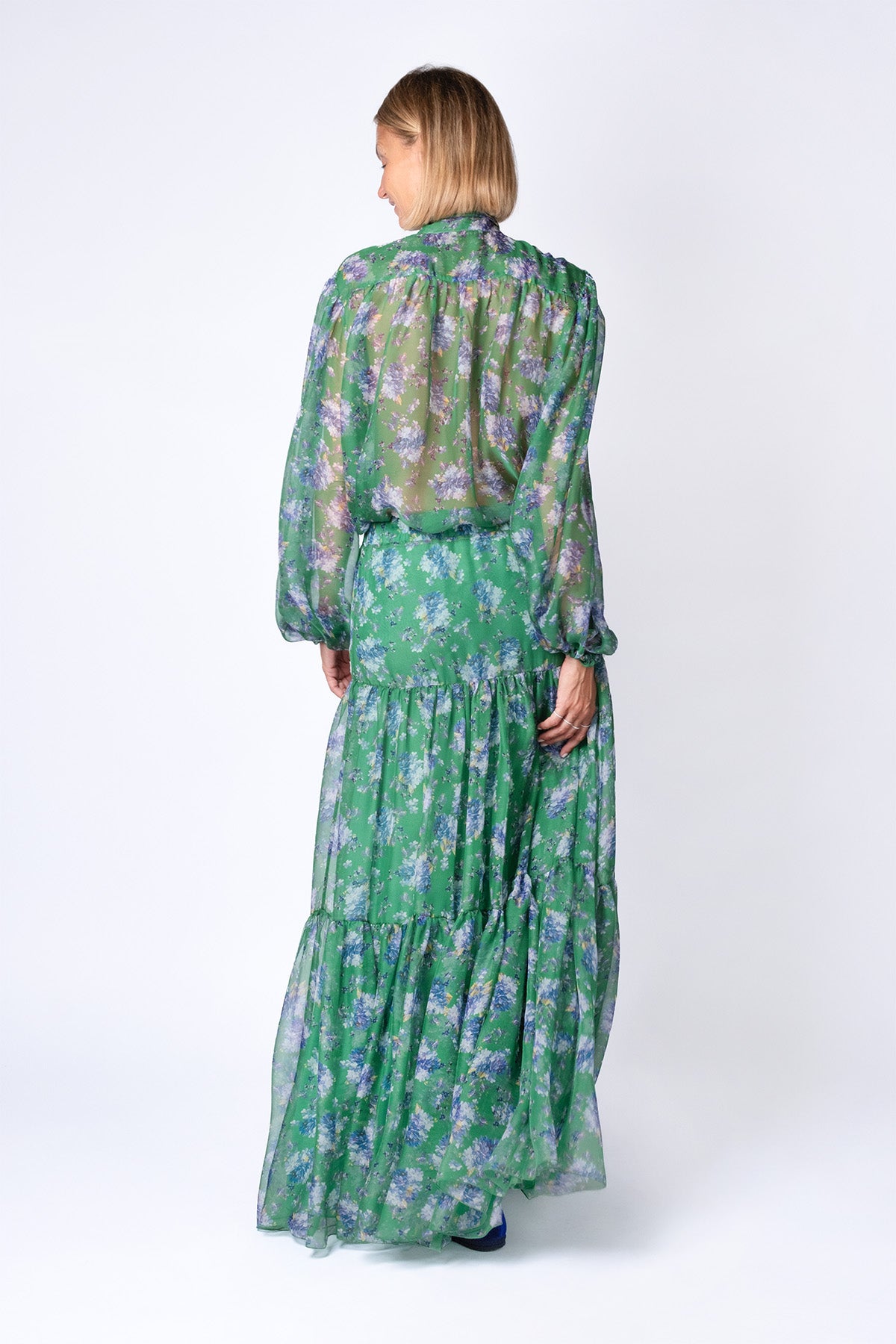 GONNA BALZE CHIFFON VERDE