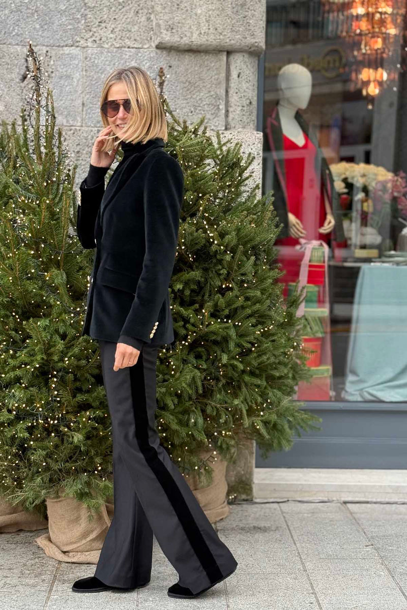 PANTALONE ZAMPA FRESCO LANA