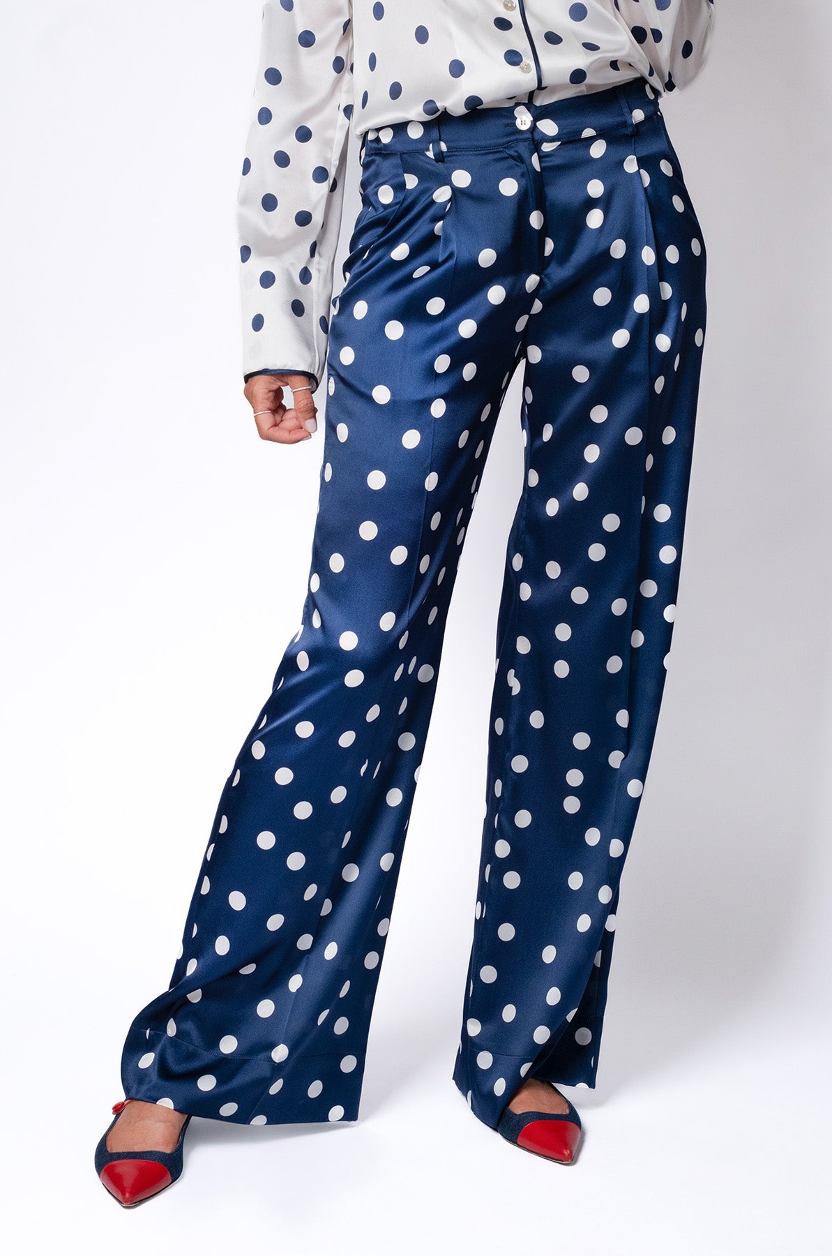 PANTALONE SETA POIS