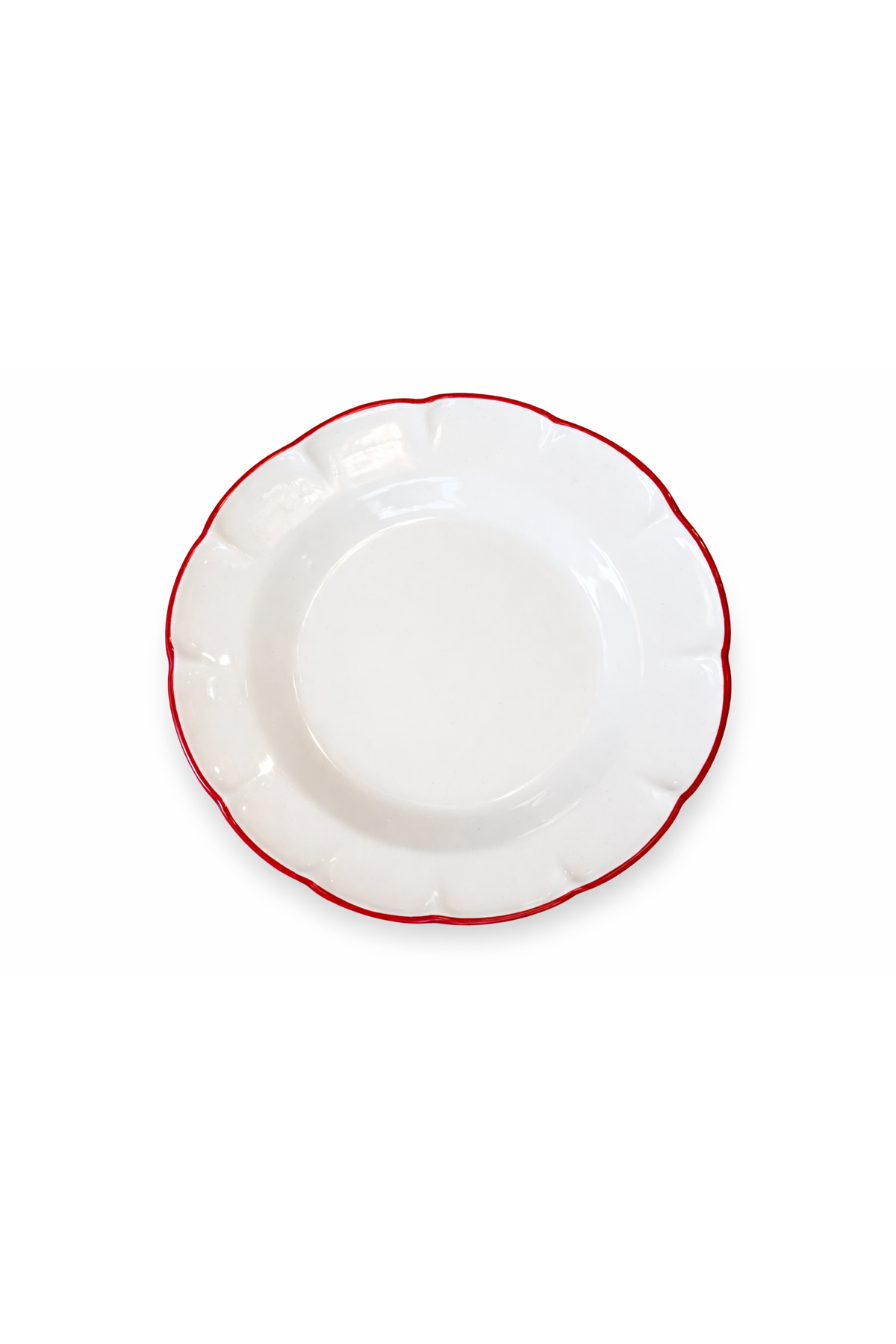PIATTO FONDO BORDO ROSSO