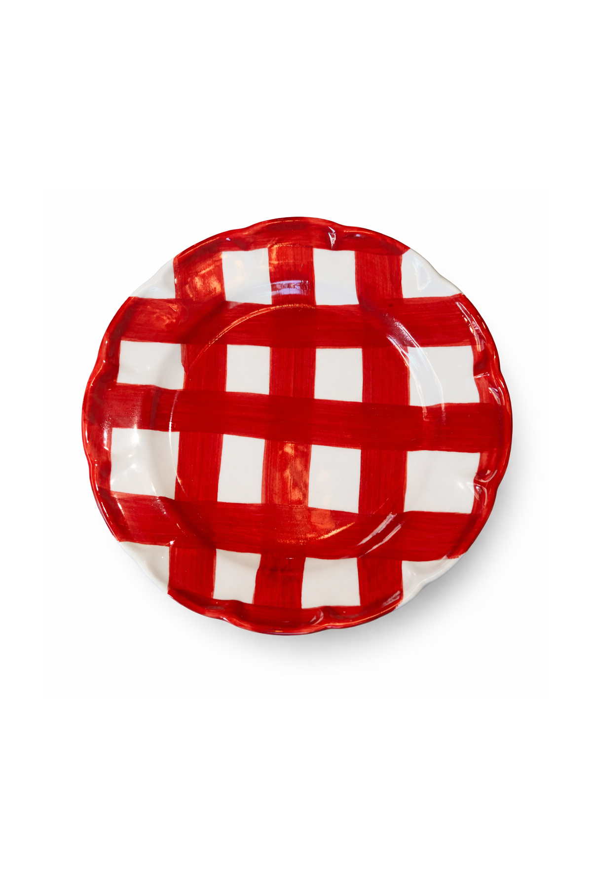 PIATTO PIANO FRUTTA ROSSO