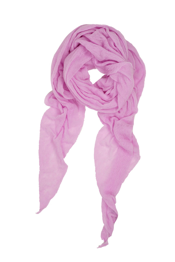 CLOUD DOUBLE-POINTED GARMENT-DYED SCARF CONFETTO